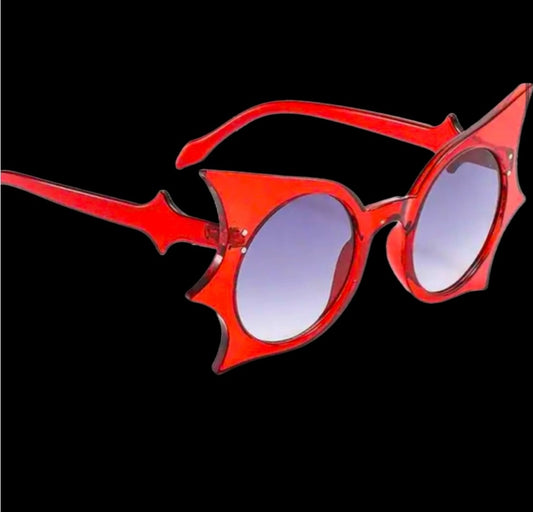 Sunglasses Bat Wing Red