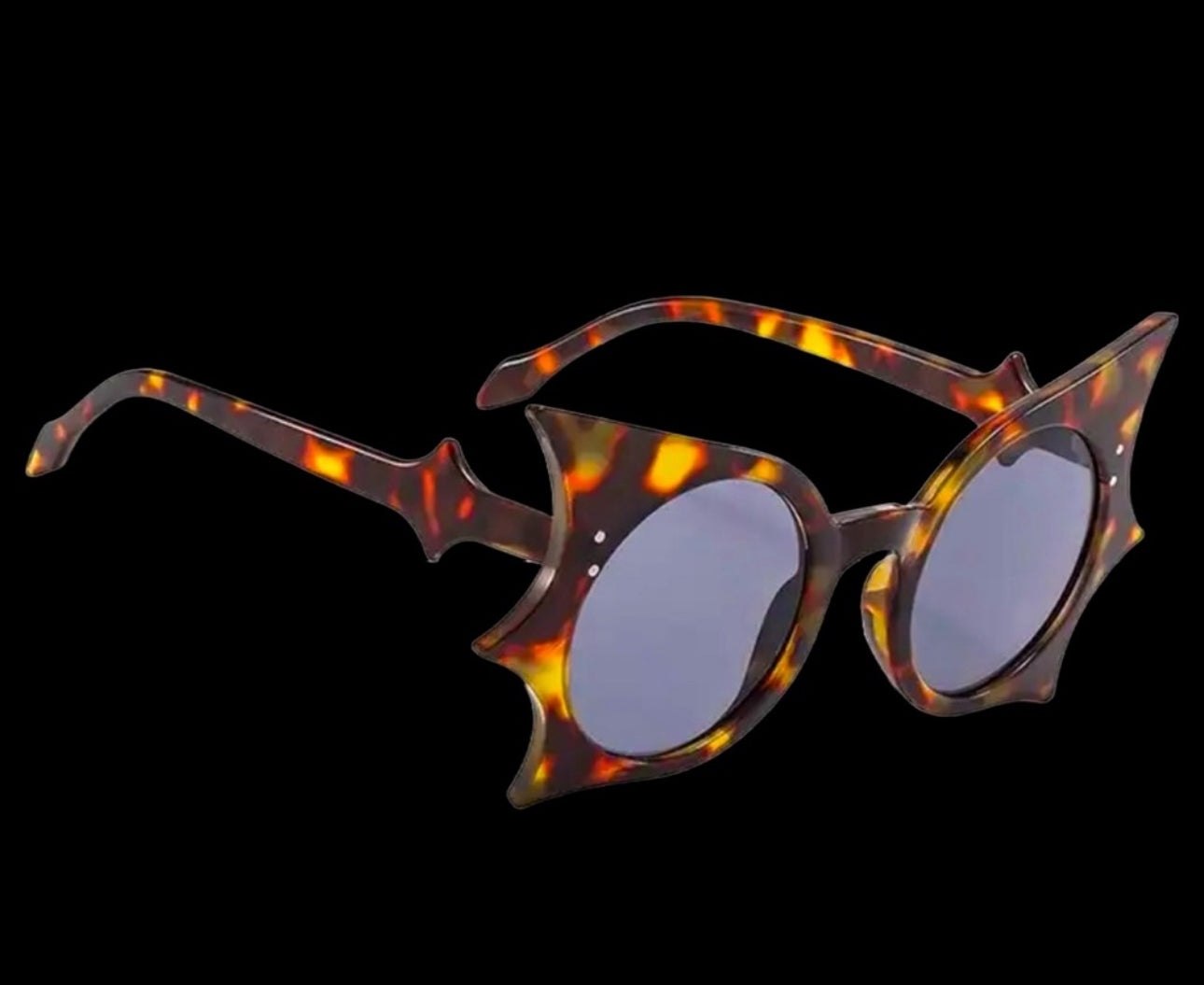 Sunglasses Bat Wing Faux Tortoise