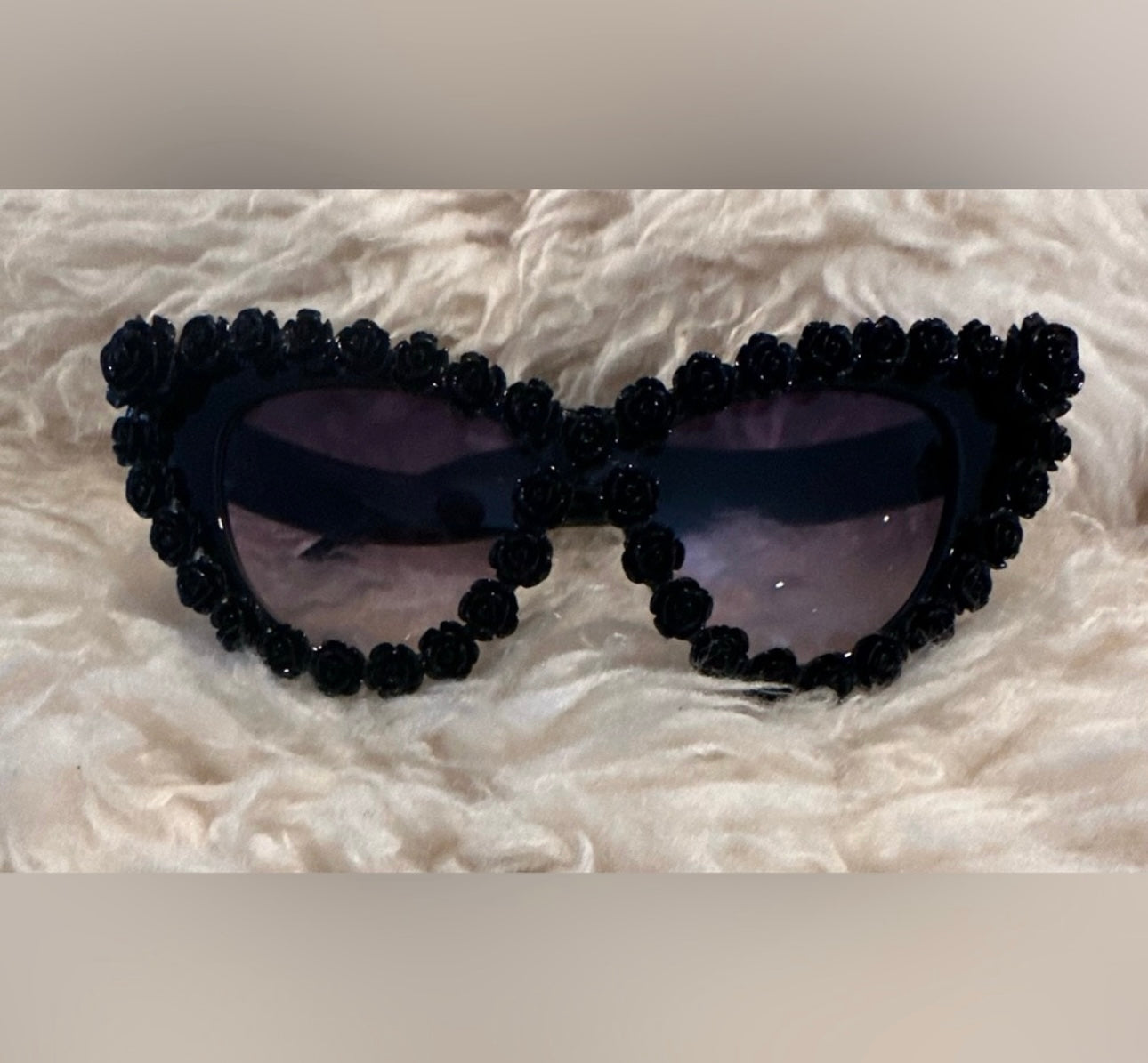 Sunglasses Baroque Black Rose Cateye