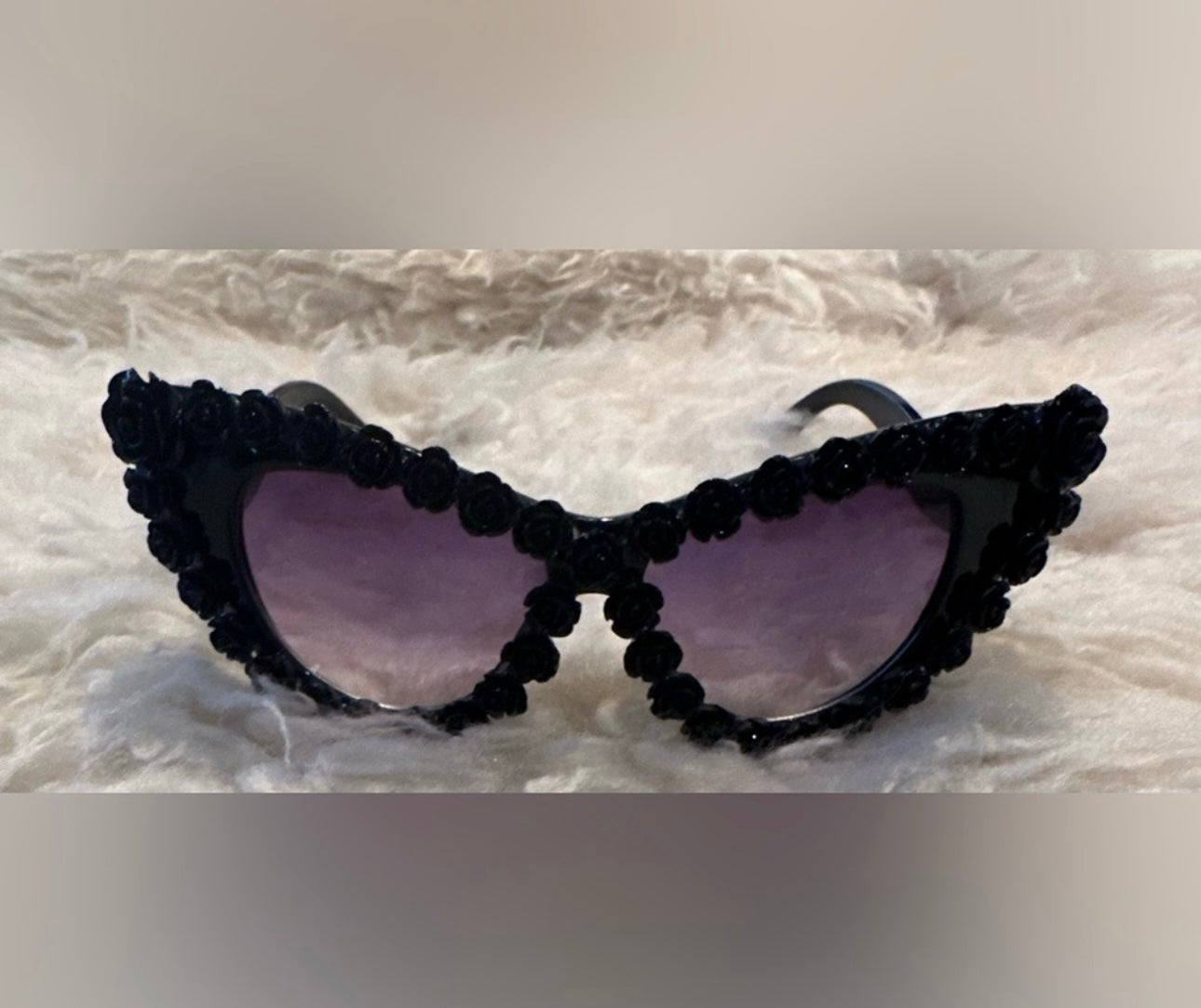 Sunglasses Baroque Black Rose Cateye