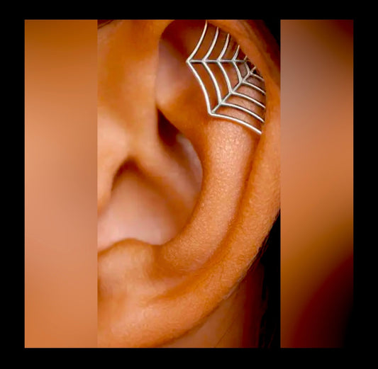 Earring Spider Web Barbell