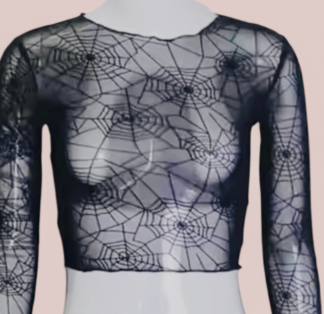 Spiderweb Stretch Mesh Top