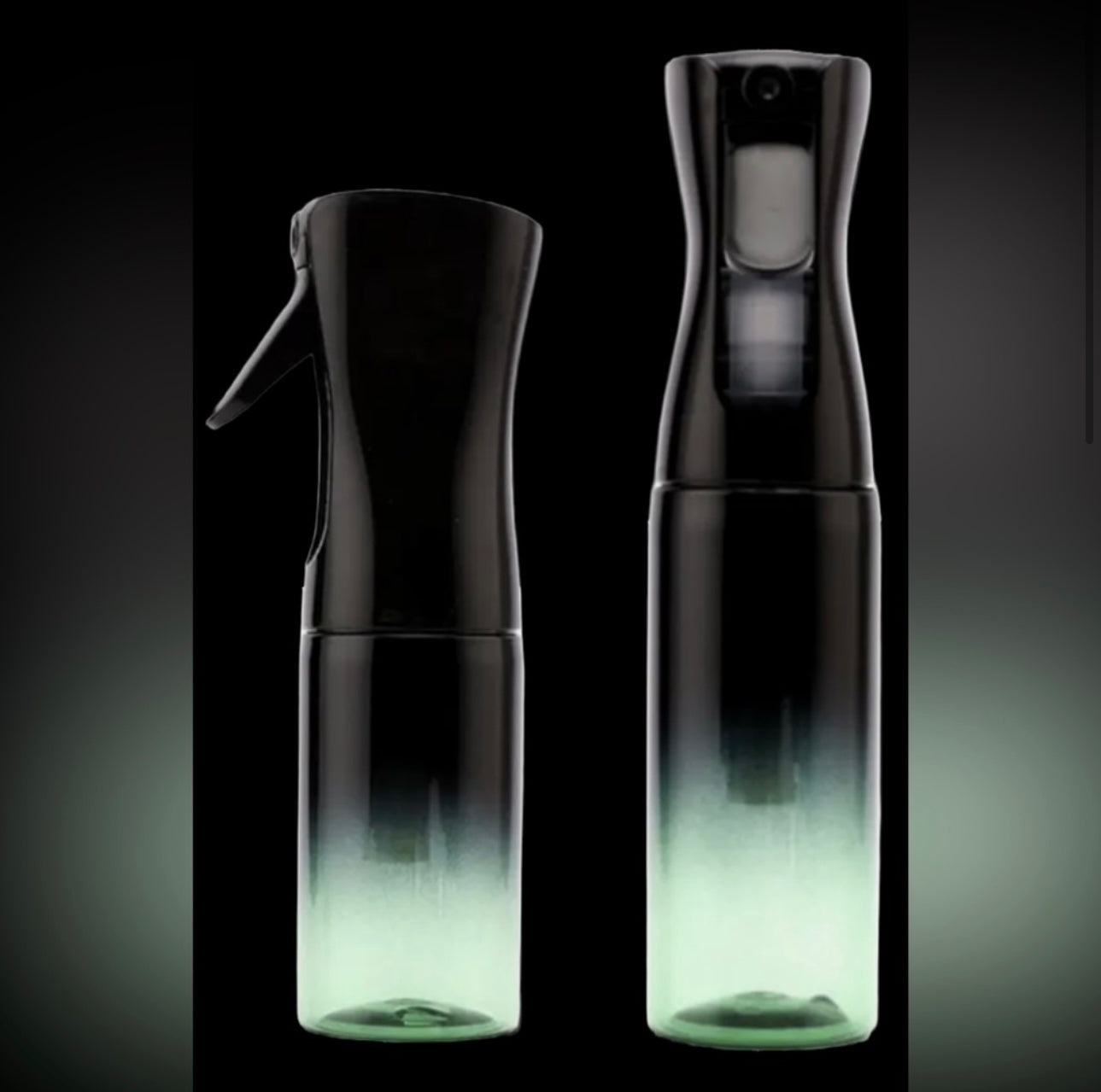 Continuous Spray Bottle Ombré Green Black