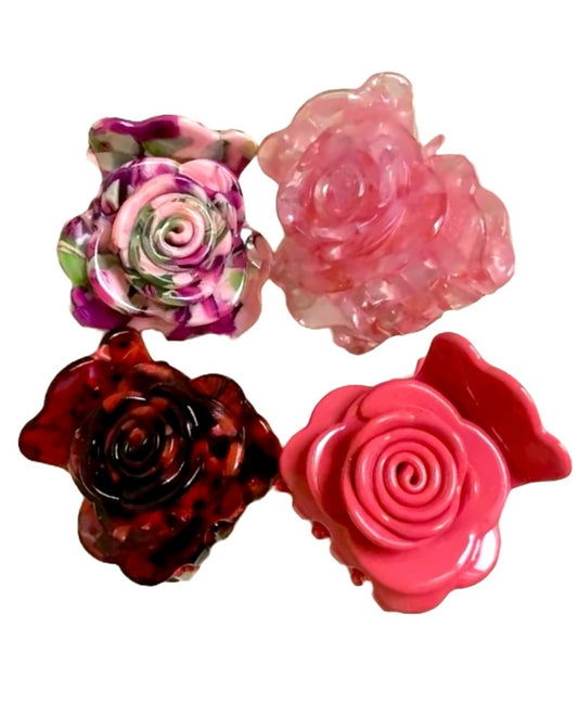 Hair Clip Rose Bud Hair Claw Hair Accessories