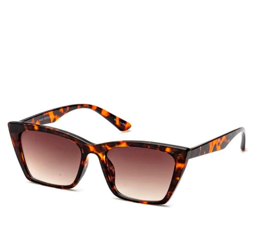 Sunglasses Retro Square Tortoise