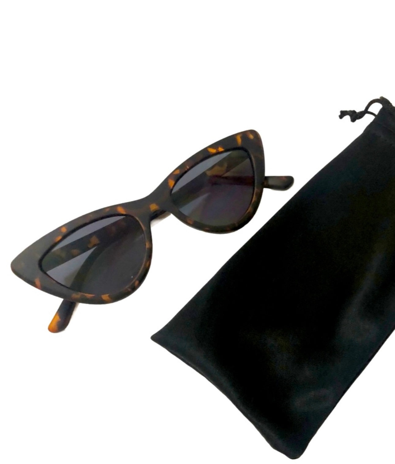 Sunglasses Cateye Retro Matte Tortoise