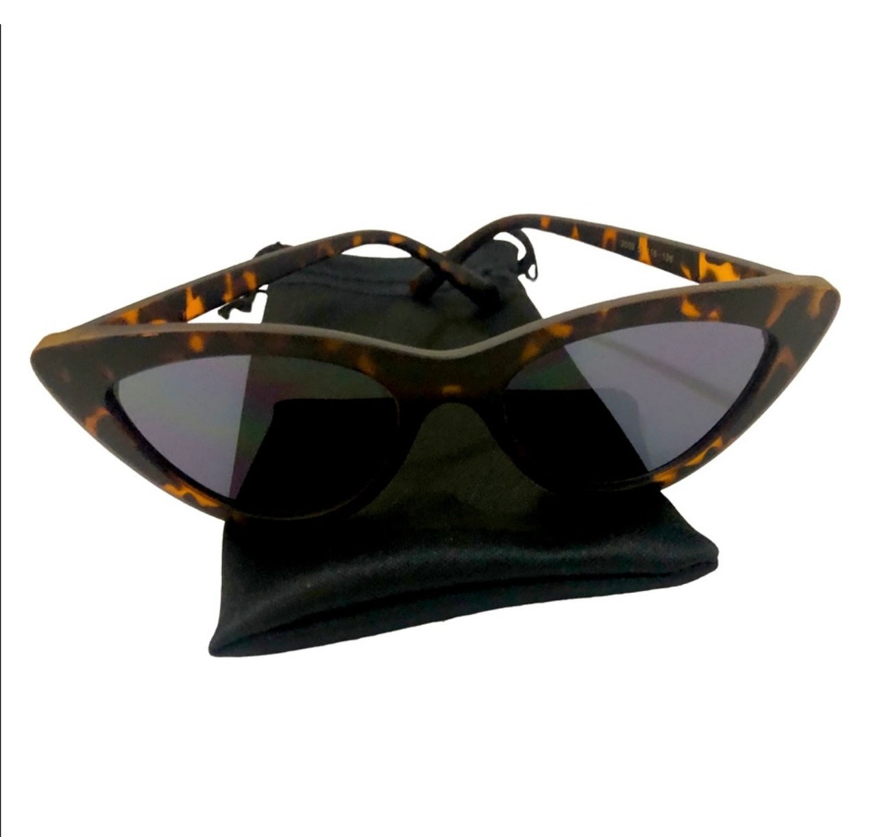 Sunglasses Cateye Retro Matte Tortoise