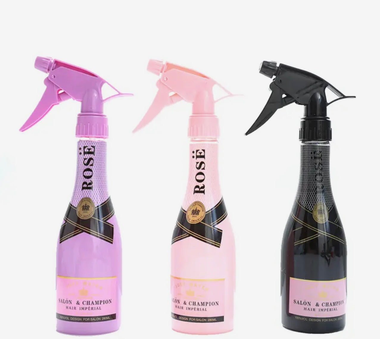 Champagne Water Spray Bottles