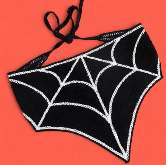 Hair Bandana Spiderweb Wrap Headband Hair Accessory