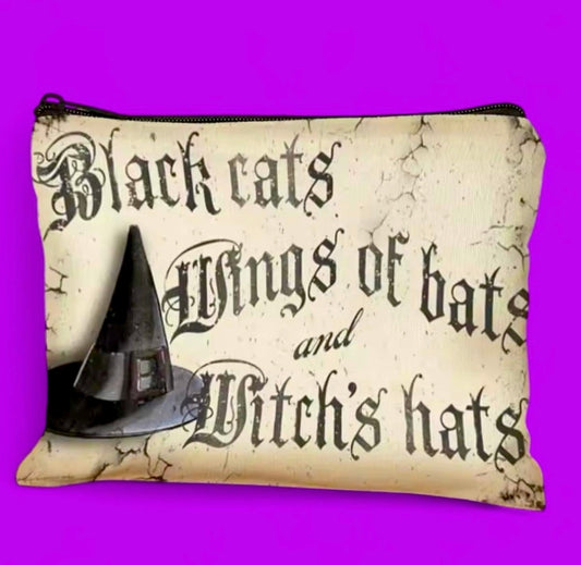 Cosmetics Accessories Pouch New Witchy Print Makeup Bag