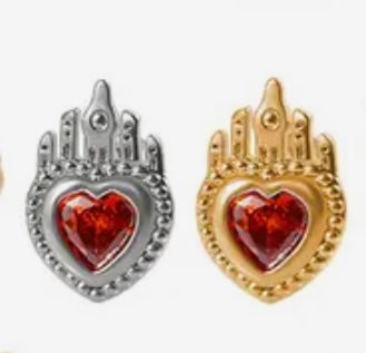 Earrings Sacred Heart Barbell