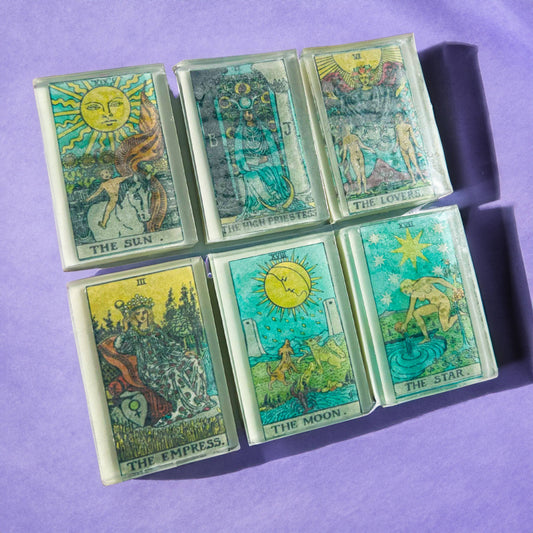 Tarot Card Soap Bars: Set of 6 (Complete Set)