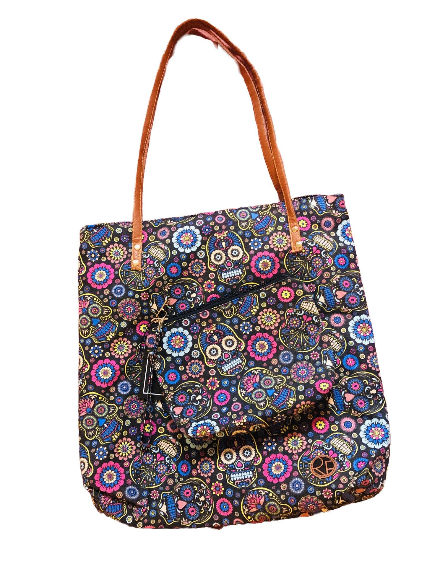 Sugar Skull Weekend Tote W Matching Cosmetic Bag