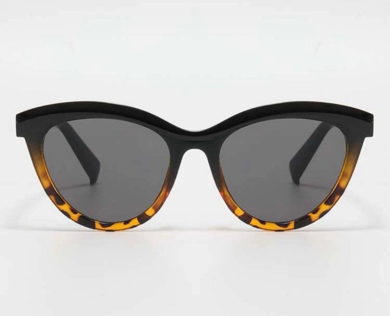 Retro Flare Cateye Leopard Ombré Sunglasses