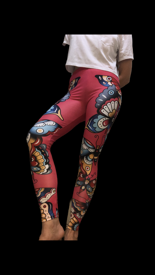 Tattoo Butterfly Leggings