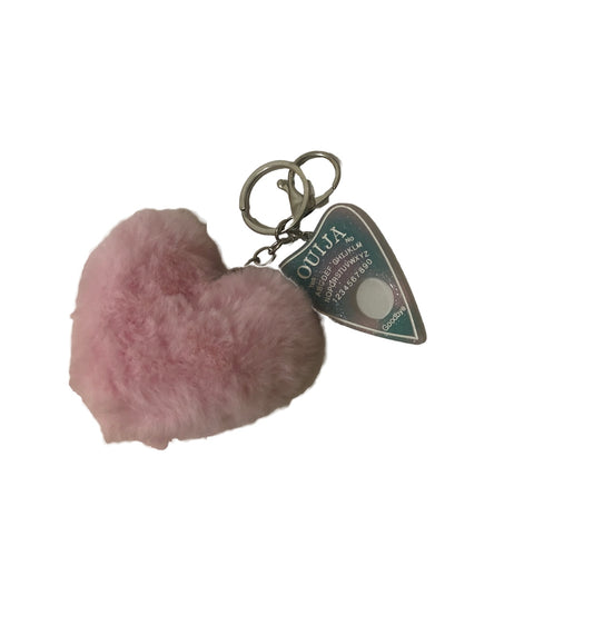 Tie Dye Ouija Board Furry Heart Safety Keychain 🎃👻💀